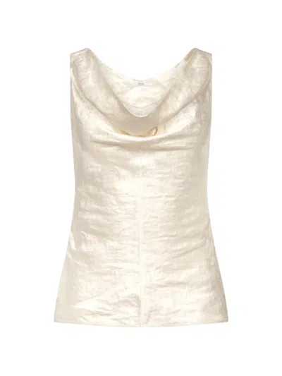 Fforme Lowe Cowl-neck Top In Neutral