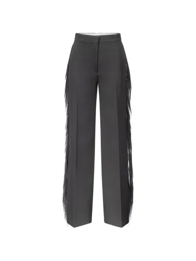 Fforme Luella Fringe-trim Trousers In Brown