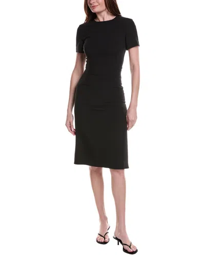 Fforme Lyla Sculpted Midi Dress In Black