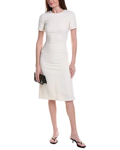 Fforme Lyla Sculpted Midi Dress In White