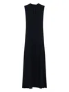 Fforme Martha Paneled Crepe Midi Dress In Schwarz