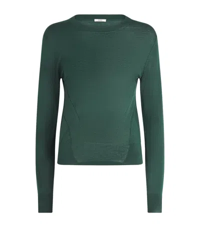 Fforme Merino Wool Mitchell Sweater In Green