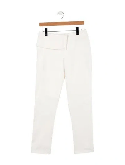 Pre-owned Fforme Mid-rise Straight Leg Jeans In Neutral