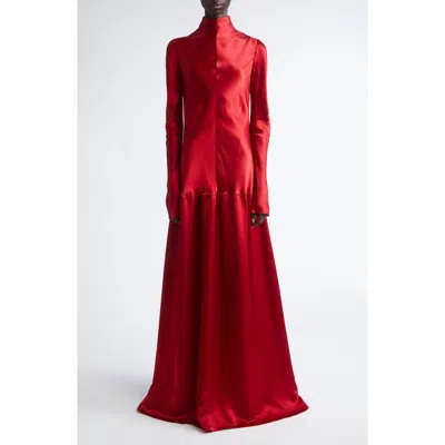 FFORME FFORME MILA BIAS CUT LONG SLEEVE GOWN