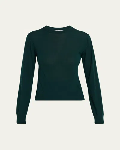 Fforme Mitchell Merino Wool Crewneck Sweater In Black
