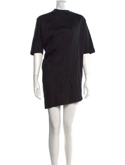 Pre-owned Fforme Mock Neck Mini Dress W/ Tags In Black
