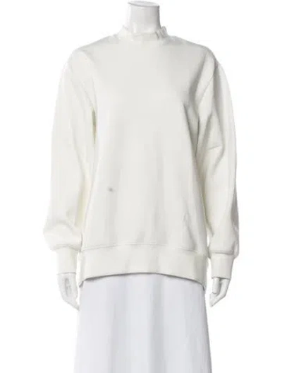 Pre-owned Fforme Mock Neck Sweater In Neutral
