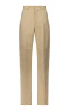 Fforme Nahla Utility Cotton Silk Trousers In Brown