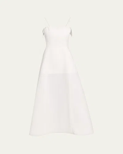 Fforme Neneh Sleeveless Flared Midi Dress In Gray
