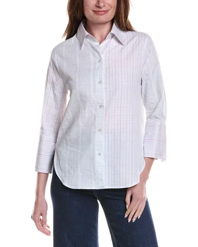Fforme Nico Petite Silk-blend Shirt In White