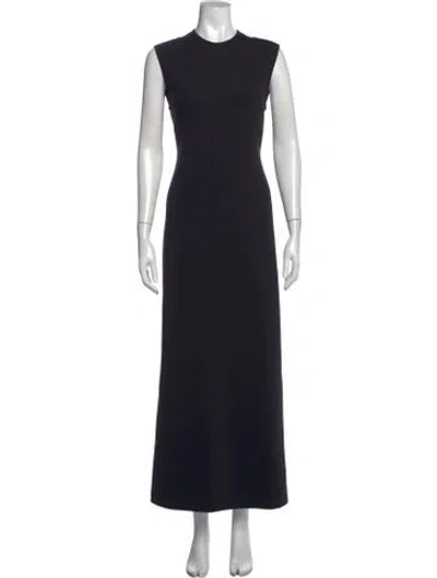 Pre-owned Fforme Nylon Long Dress In Black