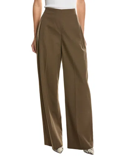 Fforme Peyton Wool-blend Pant In Brown