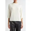 Fforme Quincy Oversize Fine Gauge Wool Top In Cream