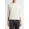 Fforme Quincy Oversize Fine Gauge Wool Top In White