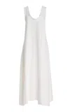 Fforme Renelle Twill Maxi Dress In White