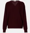 Fforme Rosa Wool And Cashmere Sweater In Burgundy