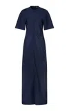 Fforme Seren Liquid T-shirt Dress In Blue