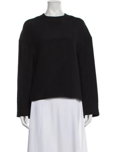 Pre-owned Fforme Silk Crew Neck Top W/ Tags In Gray