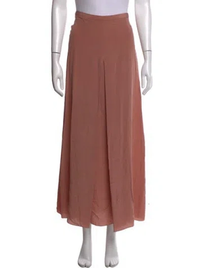 Pre-owned Fforme Silk Long Skirt In Pink