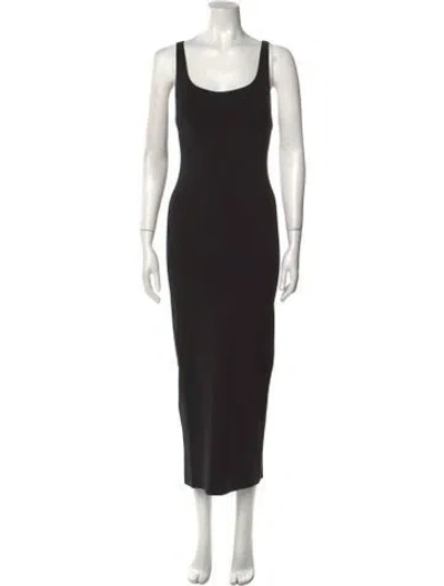 Pre-owned Fforme Silk Midi Length Dress W/ Tags In Black