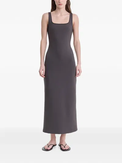 Fforme Square-neck Sleeveless Dress In Multi
