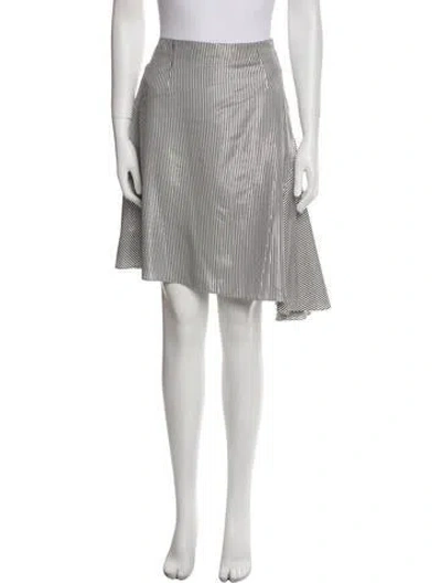 Pre-owned Fforme Striped Knee-length Skirt In Pink