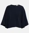 Fforme Tala Jersey Top In Blue