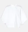 Fforme Tenley Draped Cotton Top In White