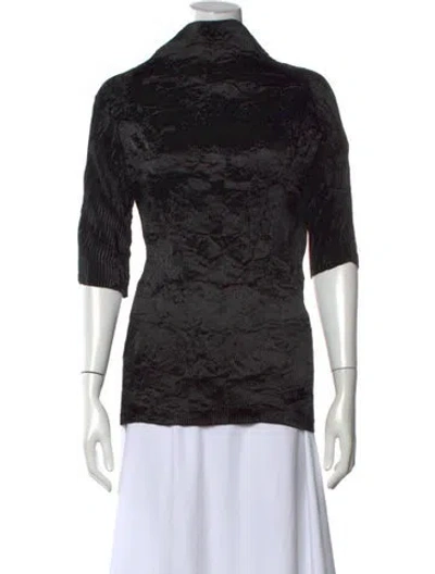 Pre-owned Fforme Three-quarter Sleeve Top W/ Tags In Black