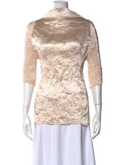 Pre-owned Fforme Three-quarter Sleeve Top W/ Tags In Neutral