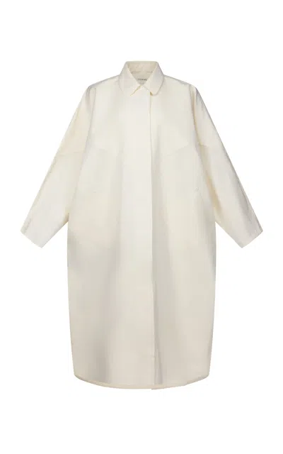 Fforme Vada Raglan Cotton Sleeve Parka In Neutral