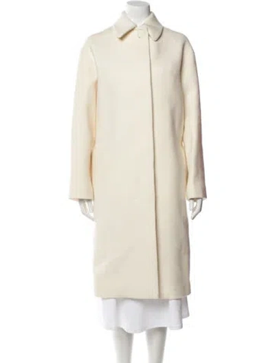 Pre-owned Fforme Virgin Wool Coat In Neutral