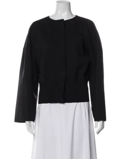 Pre-owned Fforme Virgin Wool Jacket In Black