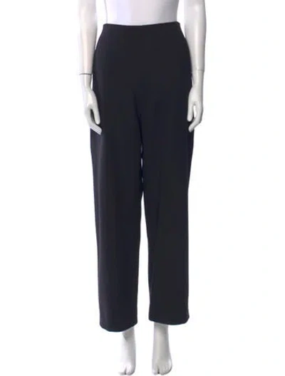 Pre-owned Fforme Virgin Wool Wide Leg Pants In Black