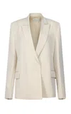 Fforme Winslow Double Breasted Tailored Jacket In Neutral
