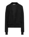 Fforme Woman Sweater Black Size M Cashmere, Polyamide, Elastane In Black