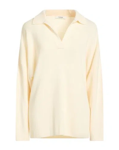 Fforme Woman Sweater Cream Size M Merino Wool, Cashmere In White