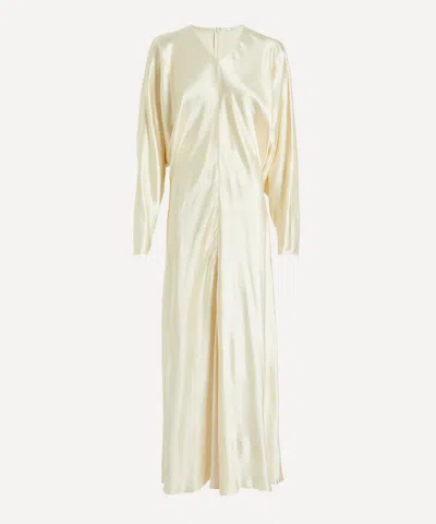 Fforme Women's Naomie Cream Satin Dress In Multi