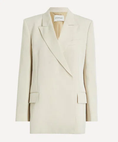 Fforme Women's Winslow Double-breasted Blazer In Neutral