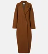 Fforme Yves Wool-blend Wrap Coat In Brown