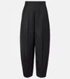 Fforme Yvette Barrel-leg Pants In Black