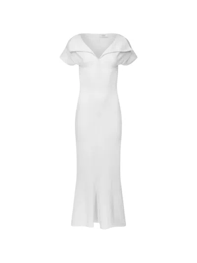 Fforme Zaria Midi Dress In White