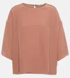 Fforme Zenni Silk T-shirt In Pink