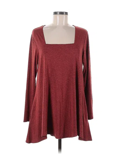 Pre-owned F.h. Clothing Co. Casual Dress In Burgundy