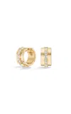Fiametta 14k Yellow Gold Diamond Hoop Earring