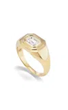 Fiametta 14k Yellow Gold Diamond Pinky Ring