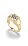 Fiametta 14k Yellow Gold Pavé Diamond Ring