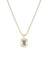 Fiametta 14k Yellow Gold Sapphire Necklace