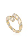 Fiametta 14k Yellow Gold Spiral Diamond Ring