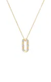 Fiametta 14k Yellow Gold Spiral Of Strength Mini Link Pendant